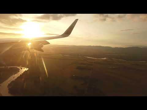 (4K) Puerto Vallarta pousando no aeroporto PVR