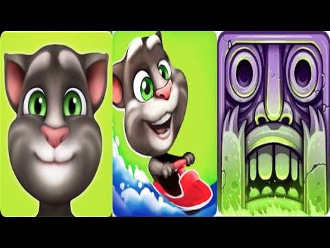 My Talking Tom Vs Talking Tom Jetski with Temple Run 2-Gameplay make for Kid #50