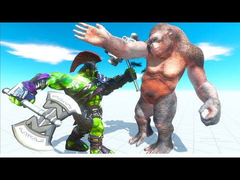 HULK WARRIOR vs ALL UNITS IN DEATH RUN - Animal Revolt Battle Simulator