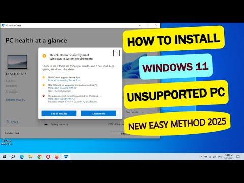 How to Install Windows 11 on Unsupported PC in 2025 - New Easiest ...