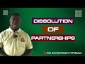DISSOLUTION OF PARTNERSHIPS ACCOUNTING ARRANGEMENTS