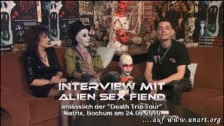 UnArt Live TV - Interview AlienSexFiend, Matrix Bochum 2010