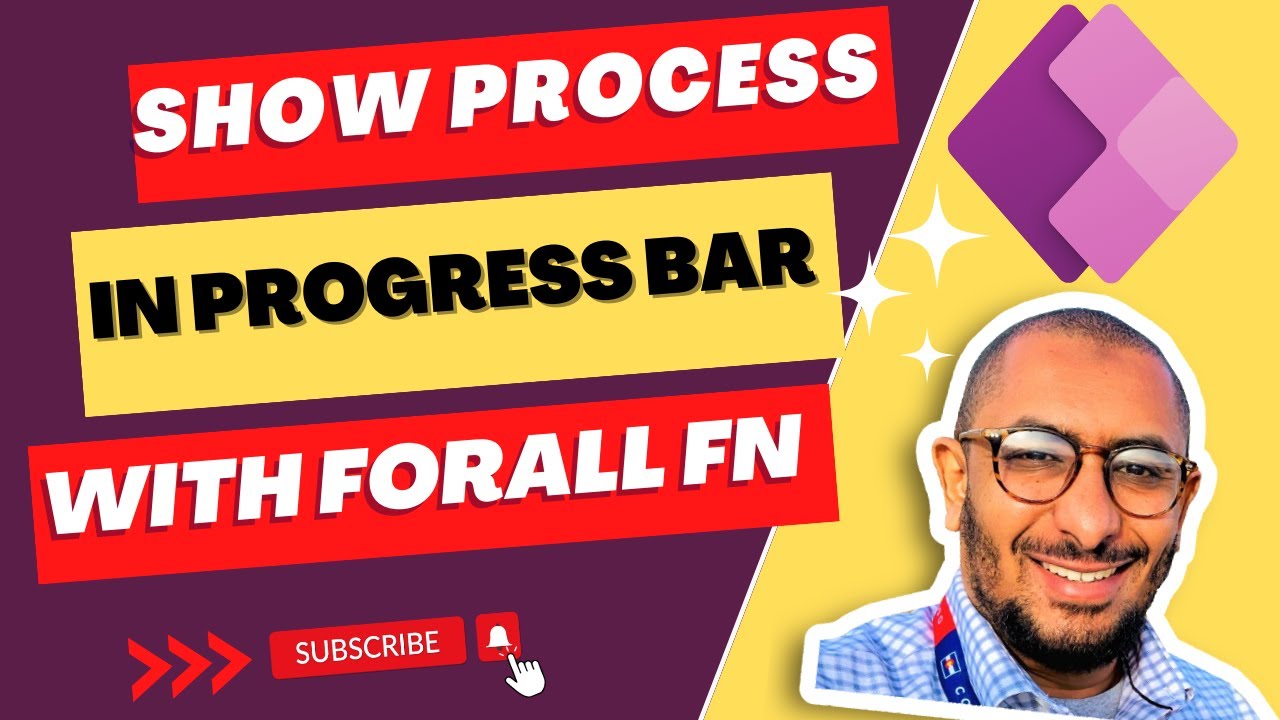 Show progress in a progress bar while looping in ForAll Functions