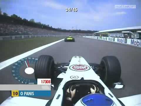 Hockenheimring 2001 Trulli vs Panis On Board fight