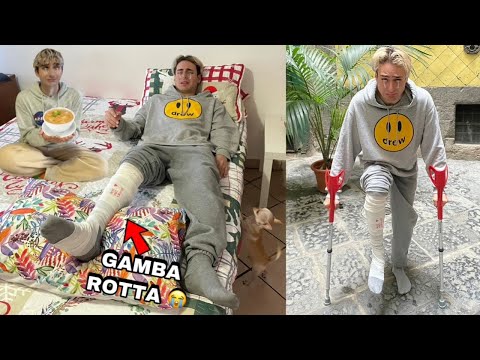 ANTO ANTO BROKEN HIS LEG AND I'M TAKING CARE OF HIM!! *walks with crutches*