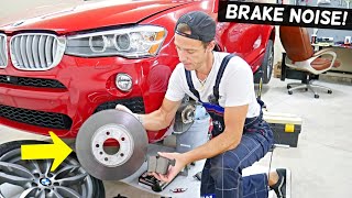 WHAT CAUSES BRAKE NOISE ON BMW, SQUEALING SCRAPING FRINDING BRAKE NOISE