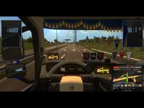 ETS 2 1.25.2.6 (64 BİT) VOLVO FH GLOBETROTTER XL ESJBERG İLE AALBORG ARASI KISA BİR SEFER