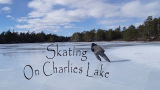 preview picture of video 'Skating on Charlies Lake'