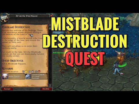 Mistblade Destruction Quest (WoW MOP)