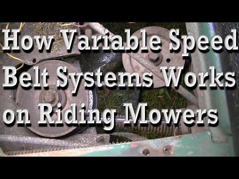 How the Variable Speed Belt System Works on Riding Mowers