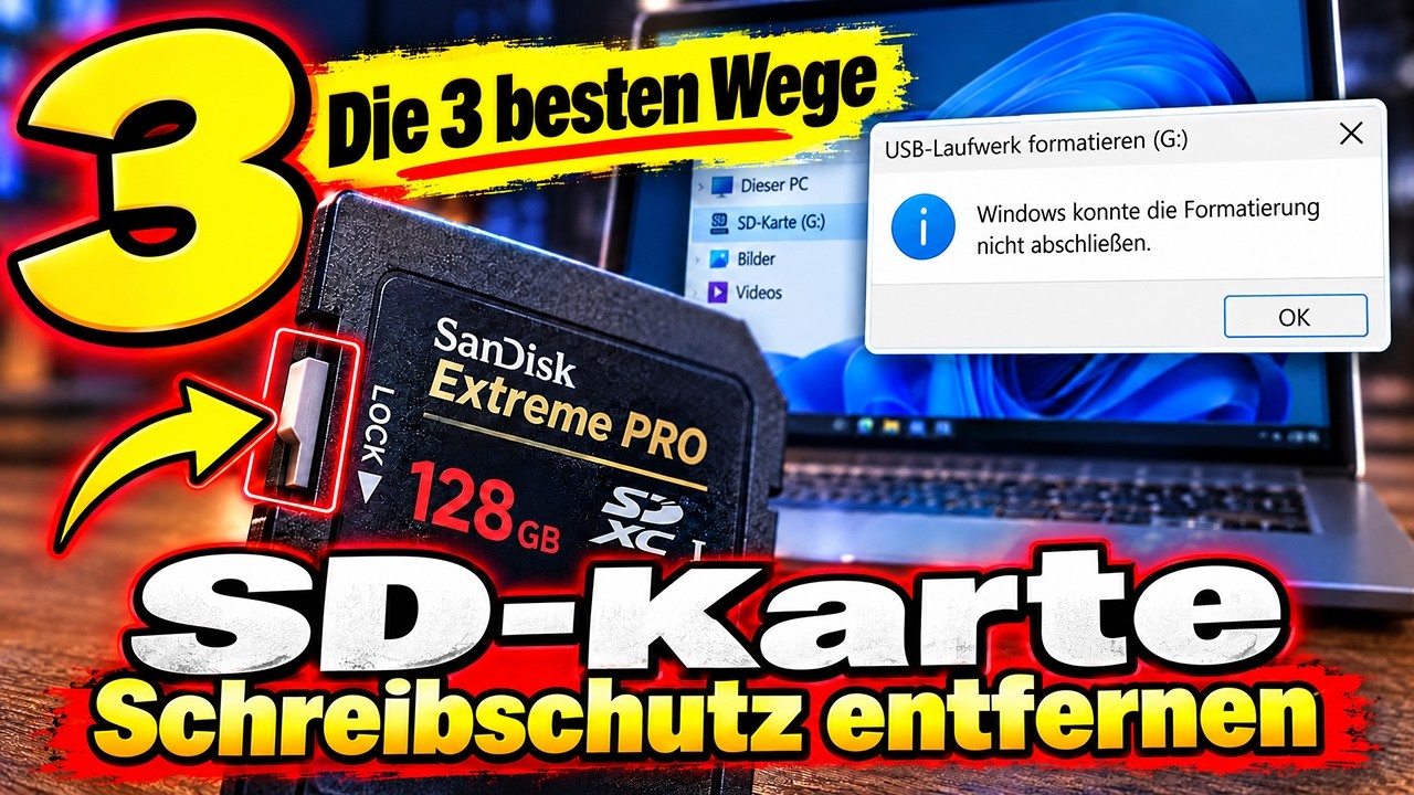 
SD-Karte Schreibschutz aufheben
