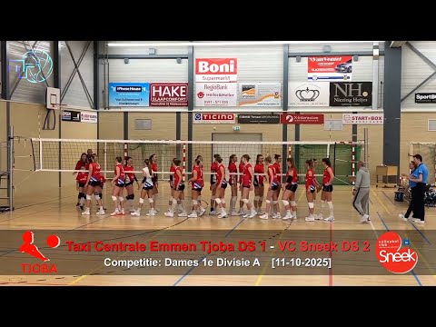 Volleybal Dames 1e Divisie A: Taxi Centrale Emmen Tjoba D1 - VC Sneek D2 [11-10-2025]