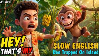 Ben Trapped On Island | Can They Save Him? Easy English Listening for Beginners