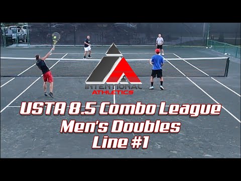 USTA 8.5 (NTRP 4.0 + 4.5) Combo League Men's Doubles Tennis Line #1 1st Set Season Finale