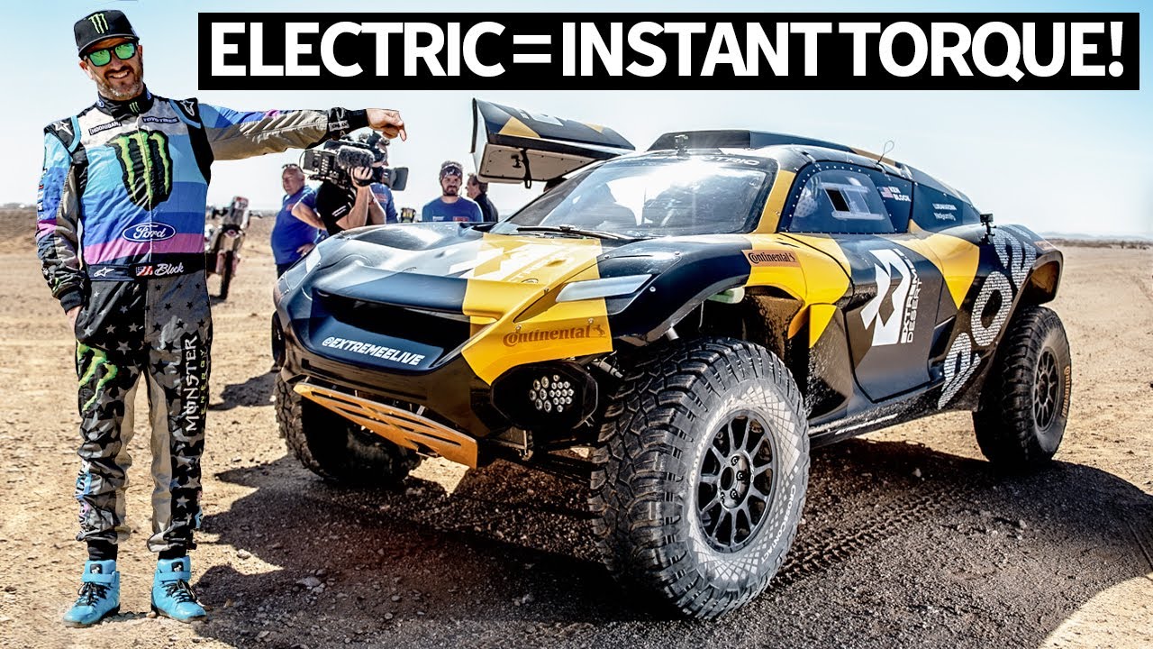First Drive: Ken Block Drives the ALL NEW Extreme E Electric Racecar in Last Stage of Dakar Rally thumnail