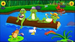 Five Little Speckled Frogs Song with Lyrics | Nursery Rhymes | Kids Songs