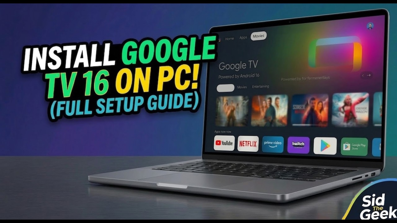 Install Google TV 16 on PC Using Android Studio (Full Setup Guide)