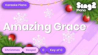Amazing Grace (Key of C - Piano Karaoke Instrumental)