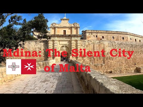 🇲🇹 Mdina: A Cidade Silenciosa de Malta - passeio a pé de 4k