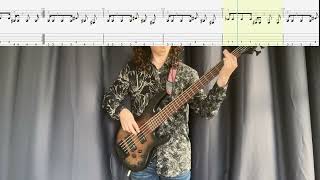 Dream Theater- Panic Attack (Bass Cover with On-Screen Tabs)