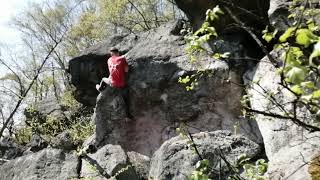 Video thumbnail of Tenze, 7A. Modřín