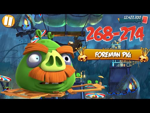 PIG CITY PIGSYLAND - ANGRY BIRDS 2 PC LEVEL 268-274 BOSSLEVEL FOREMAN PIG