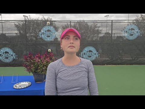 Singles champ Fiona Crawley