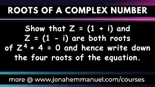 Nth Root of a Complex Number: How to Find the Root of a Complex Number #excellenceacademy  #maths