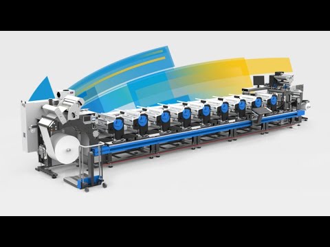 GALLUS LABEL MASTER 440 ADVANCED IMPRESSION & REGISTRATION PROBLEM PRINTING PRESS.