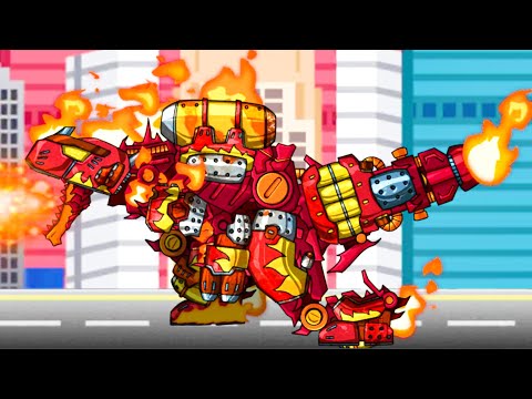 JURASSIC FIGHT #48: FIRE T-REX - BATTLE+TRANS | DINO ROBOT CORPS | HI DINO 230318