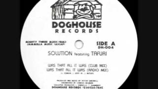 Solution Featuring Tafuri Was That All It Was 0001