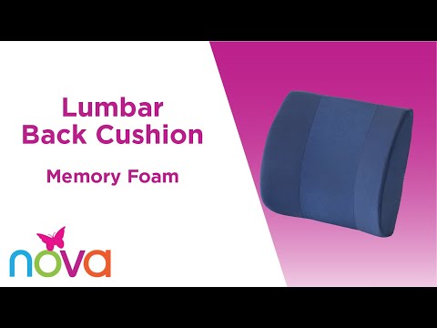 Lumbar Back Cushion with Memory Foam 2675BL-R