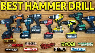 Best Hammer Drill 2025? Milwaukee, DeWalt, Makita, Flex