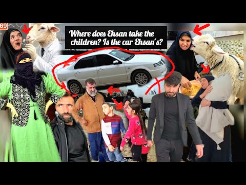 Where does Ehsan take the children? Is the car Ehsan's?