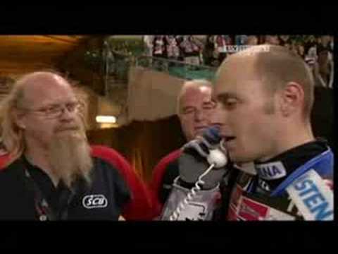 Speedway GP Cardiff 2008 - Heat: 21 - Semi Final 1, Crash (Nicki Pedersen)
