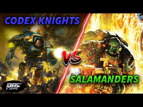 Codex Imperial Knights vs Salamanders RBF57 #warhammer #battlereport