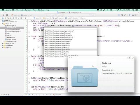Cocoa Programming L60 - Quick Look Preview Panel