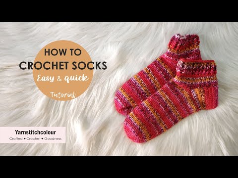 Crochet SOCKS I Easy & fast crochet