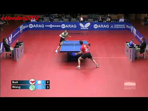 Timo Boll vs Wang Yang (German League 2012/2013)