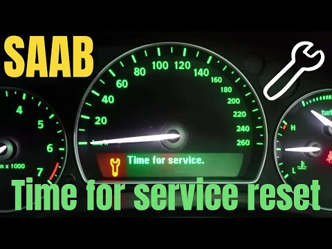 How To Reset Time For Service SAAB 9-3 2007-2011