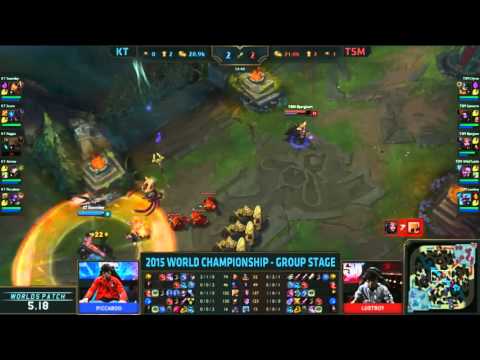 TSM Bjergsen Solo Kills KT Nagne! (KT vs TSM Highlight)