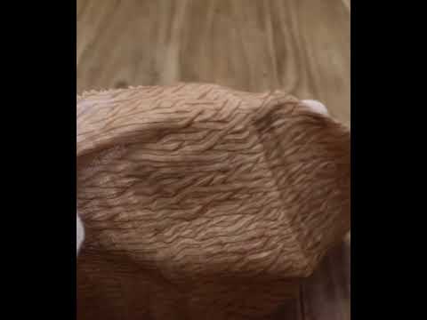 Abstract Taupe Shibori Cotton Silk Handwoven 45 GSM Fabric — video