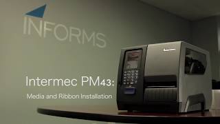 Intermec PM43 Media and Ribbon Loading