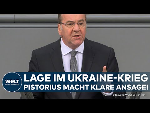Video Thumbnail: PUTINS KRIEG: Lage in Ukraine! Verteidigungsminister Boris Pistorius wird im Bundestag deutlich