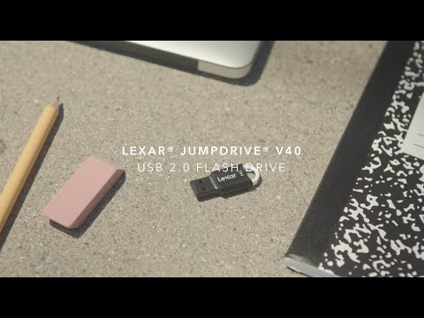 Lexar | USB atmintinė | JumpDrive V40 | 64 GB | USB 2.0 | Juodas video
