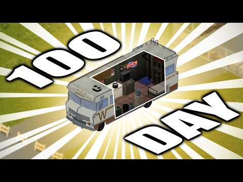 I Survived 100 Days As a RV NOMAD In Build 42