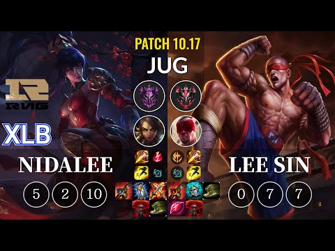 RNG XLB Nidalee vs Lee Sin Jungle - KR Patch 10.17