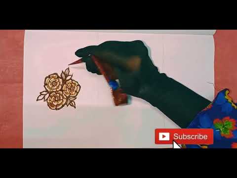 Easy and Simple Mehendi Flowers Tutorial || Mehendi by Sameen