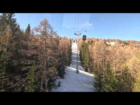 Risalita integrale cabinovia Poma "Costebelle" Pra Loup (Francia)