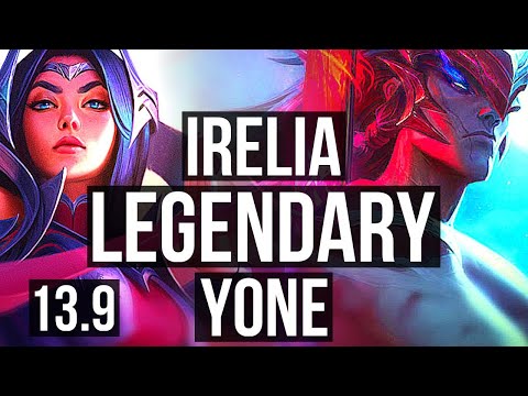 IRELIA vs YONE (MID) | 67% winrate, 8/1/1, Legendary | KR Master | 13.9